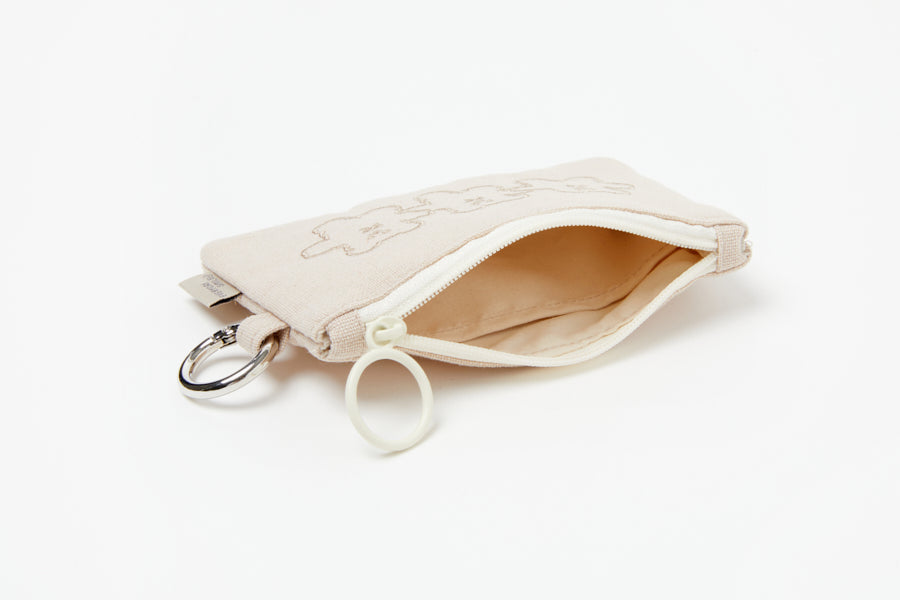 Coin Purse 3 Bear Ivory