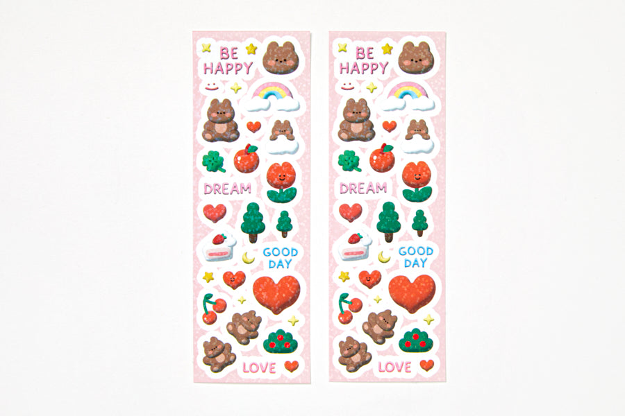 Sticker "Be Happy" Bear