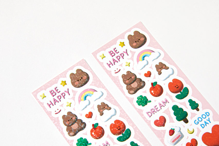 Sticker "Be Happy" Bear