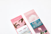 Photo Sticker 4 Cut Pink Beach