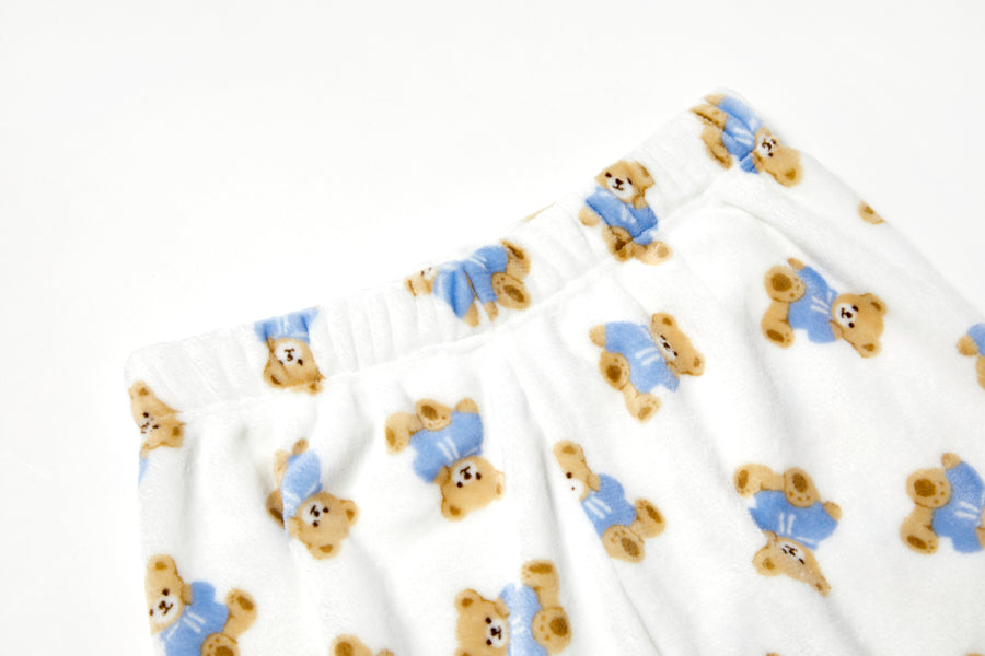 Pajama Pants Bear White