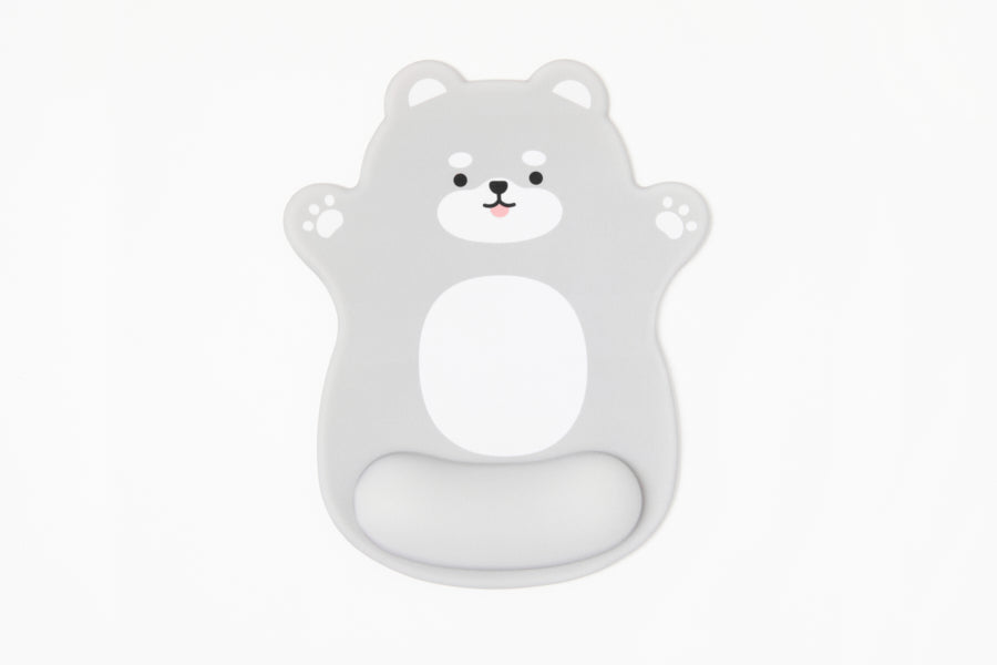 Wrist Protection Mouse Pad Grey Shiba