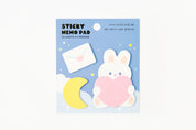 Sticky Memo Pad Rabbit Moon