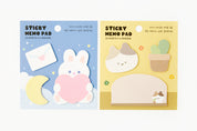 Sticky Memo Pad Rabbit Moon