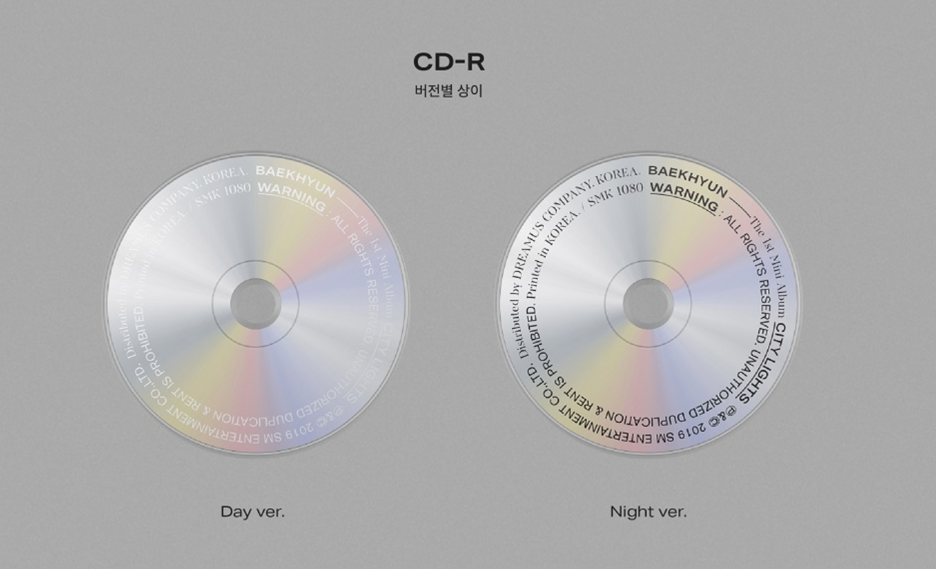 EXO Baekhyun 1st Mini Album "CITY LIGHT"