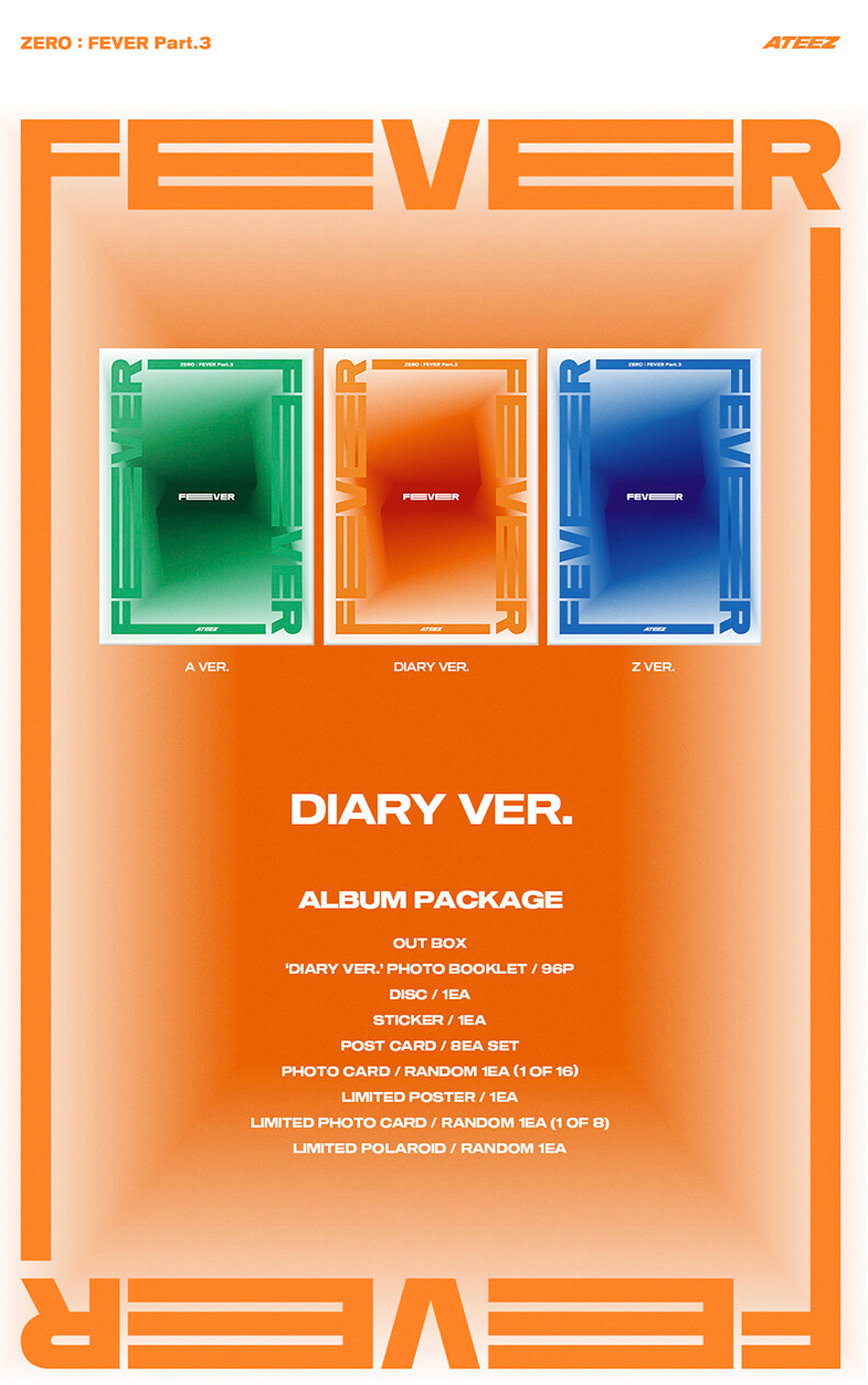 ATEEZ 7th Mini Album "Zero: Fever Part.3"