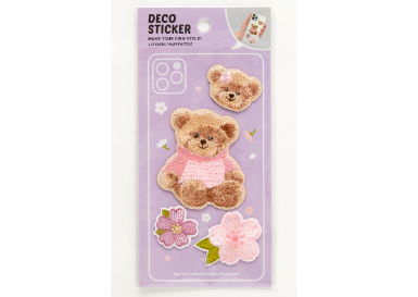 Deco Sticker Flower Bear