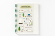 Spring Note White Grid Friendly Bear